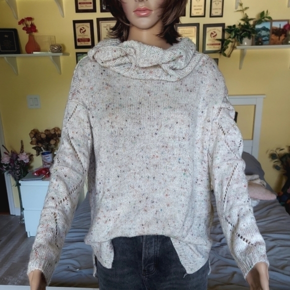 Jessica Simpson Cowl Neck Knit Sweater - Picture 3 of 14